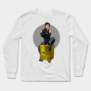 Cat Burglar - Pin up Long Sleeve T-Shirt